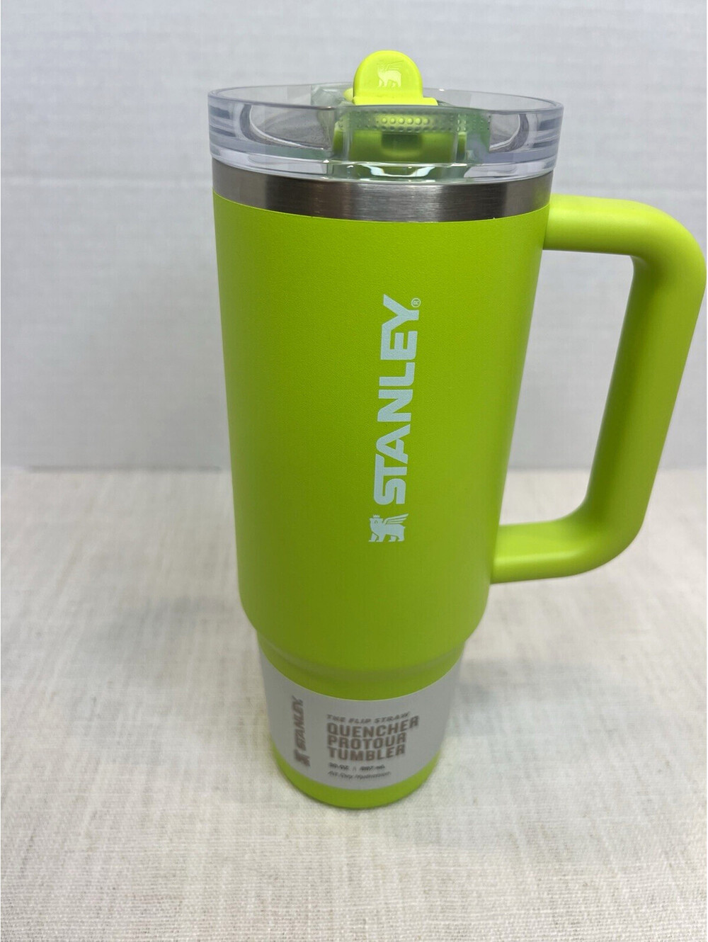 Stanley Quencher ProTour 30 oz Insulated Tumbler w/ Handle Lid Chartreuse